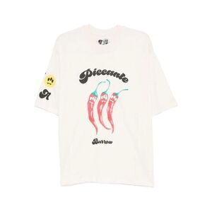 BARROW Unisex Graphic Print T-Shirt Unisex WHITE T-Shirts